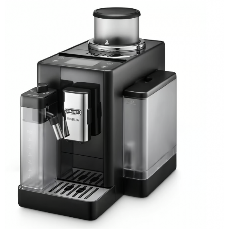 EXAM44055B Delonghi Rivelia Fully Automatic Coffee Machine - Onyx Black