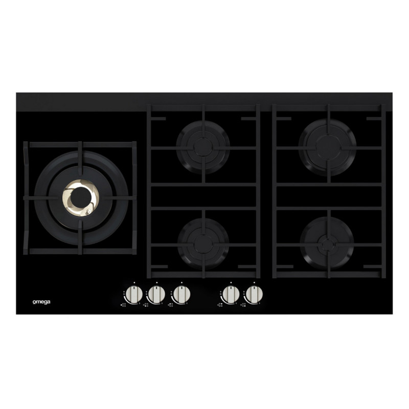 omega 5 burner gas cooktop oven